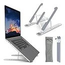 Laptop Stand for Desk Portable Laptop Holder Bed Metals&ABS Stable Riser for Laptops&Tablets 6-Levels Angles Adjustable Height Compatible with MacBook Pro/Air,HP,Dell XPS,ASUS,10-15.6" Device