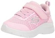 Skechers Kids Girls Microspec Plus-Swirl Sweet Sneaker, Light Pink, 6 Toddler