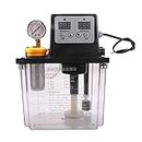 sunroot 2L Lubrication Oil Pump Automatic Lubrication Oil Pump Magnetic Lubricator Pump Lubricator with Pressure Gauge