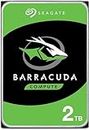 Seagate BarraCuda, 2TB, Internal Hard Drive, 3.5 Inch, SATA 6GB/s, 7.200 RPM, 64MB Cache, for Computer Desktop PC, FFP (ST2000DM008)