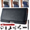 For Samsung S21 FE S22 S23 Ultra Plus Leather Belt Clip Loop Pouch Holster Case