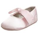 Ralph Lauren Layette Briley Ballet Crib Shoe (Infant/Toddler),Pink Satin,2 M US Infant
