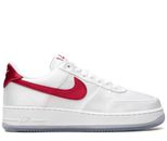 NIKE AIR FORCE 1 '07 ESS SNKR SATIN VARSITY RED SNEAKERS WOMEN'S SHOES DX6541-100