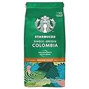 Starbucks Colombia Medium Roast Ground Coffee Packet, 200g