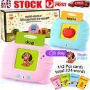 Talking Flash Cards For Toddlers Preschool Words Learning Cards Toy For Kids OZ