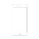 Fresh Fab Finds 3D Curved Tempered Glass Full Cover Screen Protector For Apple iPhone 6s Plus - White