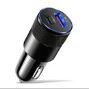 Fast Charger Car 2 Port USB + TYPE C Universal Socket Adapter For Samsung iPhone