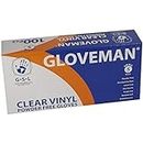 Nightingale Nursing Supplies Gloveman Clear Vinyl Gloves (Box of 100) (Small)