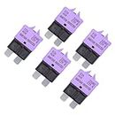 HiSport Manual Reset Fuses Circuit Breaker Low Profile Fuse Breakers E39 T3 3A for Car Truck RV Automotive Marine Boat Trolling Motor &ATC ATO 32VDC 3A - 5 Pack