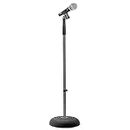Pyle, Microphone Stand, Universal Mic Mount with Heavy Compact Base, Portable Mic Stand, Boom, Height Adjustable Straight Stands (85 – 152 cm.)