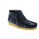 Clarks Wallabee Boot 26162546 Mens Blue Suede Lace Up Chukkas Boots