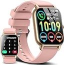 Ddidbi Reloj Inteligente Hombre Mujer con Llamada Bluetooth, 1,85" Smartwatch con 112 Modos Deportivos, Monitor de Ritmo Cardíaco y Sue�ño, Impermeable IP68 Pulsera Actividad para iOS Android, Rosa