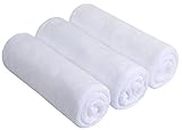 SINLAND Microfiber Gym Towels Sports Fitness Workout Sweat Towel Fast Drying 3 Pack White 16 Inch X 32 Inch
