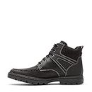 Rockport Men's Weather Ready Moc Toe Boot Hiking, Black Leather/Suede, 10
