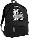 HippoWarehouse Eat Sleep Cheer Repeat Cheerleading Backpack ruck Sack Dimensions: 31 x 42 x 21 cm Capacity: 18 litres