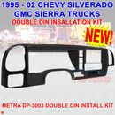 METRA DP-3003 CAR 2-DIN DASH INSTALL KIT FOR 95-02 GM FULL SIZE TRUCKS & SUV NEW