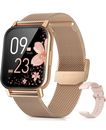 Reloj Inteligente de Mujer Correa Acero Inox Android y  iOS  Bluetooth Ip68 NEW.
