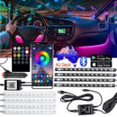 48 LED Car Interior Footwell Light Music Bluetooth APP Control RGB Strip Caravan