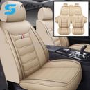 Beige PU Leather Full Set Seat Cover Accessories For TOYOTA Corolla Camry RAV4