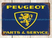 Decoración del hogar Peugeot Parts Service automóvil hombre cueva taller de automóviles letrero de metal estaño