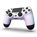 MOVONE Wireless Controller Dual Vibration Game Joystick Controller for PS4/ Slim/Pro,Compatible with PS4 Console (white)