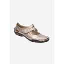 Wide Width Women's Chelsea Mary Jane Flat by Ros Hommerson in Pewter (Size 9 W)