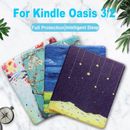 PU Leather 7 inch E-book Reader Folio Case for Kindle Oasis 2/3 Home Office