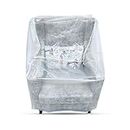 TUFFPAULIN Plastic Couch Cover Dust-Proof Sofa Cover Transparent Waterproof (H-46in x L-37in x W-27in) - 1 No.