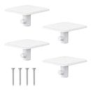 4pcs Stand Mixer Attachment Holders, Stand Mixer Attachment Storage Stand Mixer Accessories/Parts Organizer for Kitchenaid Compatible with Blender Accessories (White)
