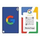 Google Review NFC Card_ Customized with Logo_ 4K UV Printed [Pack of 1 Card]