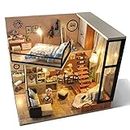 UniHobby DIY Wooden Miniature Dollhouse Toy Kit with Dust Proof Cover, 1:24 Scale House