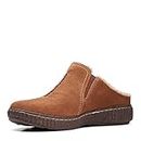 Clarks Womens Collection Mule, Dark Tan S, 5 US
