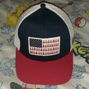 Columbia Accessories | Columbia American Flag Trees Stretch Fit Fitted Cap Hat Usa America Us | Color: Blue/Red | Size: S/M