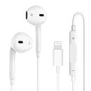 Headphones Wired for iPhone 14/13/12/11/XR/XS/X/8/7, iPad Pro Air Mini, Wired Earbuds, Control Microphone, Volume, Music(1 Pack)