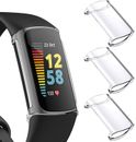2X For Fitbit Charge 6 5 4 3 Full Cover TPU Case Shockproof Screen Protector