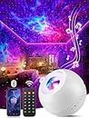 PIKOY Star Projector,15 Colors Star Projector Galaxy Light Projector,15 White Noise Galaxy Projector for Bedroom,Bluetooth Speaker Star Lights for Ceiling Projector,Star Light Projector,Galaxy Lamp