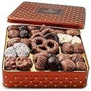Chocolate Gift Basket, Christmas Food Gifts Arrangement Platter, Gourmet Snack Box, Holiday Present Idea, Corporate Him & Her, Men Women Sympathy Family Parties & Get Well - Bonnie & Pop