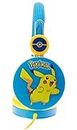 OTL Technologies Pikachu Blue Kids Headphones with Limited Volume for Kids Ages 3-7