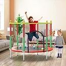 First Play 55 Inch/140cm Kids Trampoline with Safety Net I Indoor & Outdoor Trampoline I for Kids & Adults I Fitness Trampoline I Mini Trampolne I 220 LBS Powerful Weight Bearing Capacity
