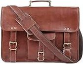 ANGEL SALES Leather Laptop Messenger Bag Briefcases for Men and Women (11 x 15 inch)