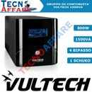 Gruppo Di Continuità UPS 1500VA Stabilizzatore PC DVR Vultech UPS1500VA-PRO