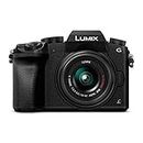 Panasonic LUMIX G7 4K Digital Camera, with LUMIX G VARIO 14-42mm Mega O.I.S. Lens, 16 Megapixel Mirrorless Camera, 3-Inch LCD, DMC-G7KK (Black)