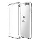 iPod Touch 7 Case Clear, KZONO Touch 6 Touch 5 Case, Soft TPU Bumper PC Back Hybrid Case Clear Slim Soft TPU Bumper Hard Cover for iPod Touch 7/6/5th Generation (Latest Model,2019 Released), HD Clear