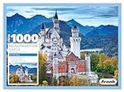 Frank Neuschwanstein Castle Jigsaw Puzzle (1000 Pieces) for Adults and Kid Above 15+ Years- Realistic Illustrations -Fun & Challenging Brain Booster Games - for Focus and Memory -34020