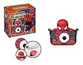 spiderman Camera for Girls Boys with Cartoon Silicone Cover, Digital Mini Toddler Camera Toys for 3 4 5 6 7 8 9 10 11 12 Year Old Kids Birthday Chirstmas Gift -1080P and selfie camera, video recording