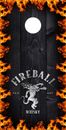 Cornhole Board- Bag Toss wrap-VINYL DECAL- FIREBALL Cinnamon Whisky
