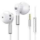 Wired Earphones for 3.5mm Jack Headphones, in-Ear Stereo Noise Isolation Earbuds, Wired Headphones with Volume Control and Microphone, High Definition, Pure Sound for iPhone, iPad, Samsung, MP3/4,etc