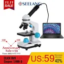 Zoom 2000x Biological HD Microscope +13PCS Accessories+ Electronic Eyepiece Monocular Student