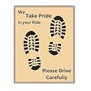 VICINITY Paper Car Disposable Foot Mat for Passenger All Car, Bus, Van, Truck, Crew Cab, Trailer, SUV, Scooter, Car Printing Papers Sheets Car Floor Mats Paper Interior Automotive Mats (Brown, 18 x 23 Inches) - Pack of 300