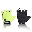 ArrowMax Men & Women Flex Fitness Palm Protection & Extra Grip, Gym Gloves for Weight Lifting, Running, Riding, Cycling, Training, Fitness, Exercise (Green)